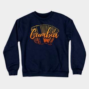 Cumbia con acordeón - red design Crewneck Sweatshirt